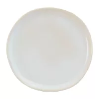 Plato Redondo de Ceramica 20.5 Centimetros Blanco Hueso BELLARTE LDX-P00357 2