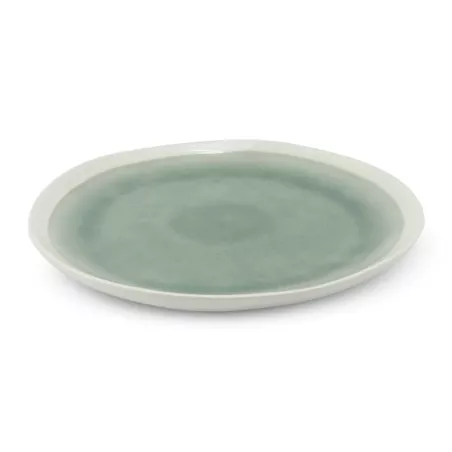 Plato Redondo de Ceramica 20 Centimetros Verde BELLARTE LDX-P00542