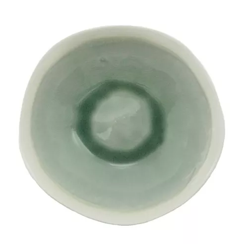 Bowl Redondo de Ceramica 20 x 6.5 Centimetros Verde Claro BELLARTE LDX-W00391