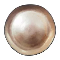 Plato Redondo de Ceramica 27.5 Centimetros Cafe BELLARTE LDX-P00617 2