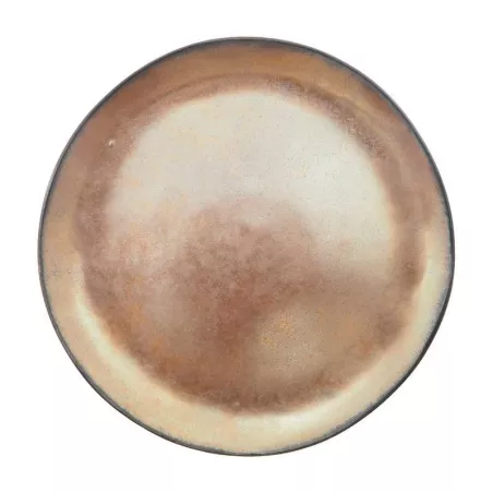 Plato Redondo de Ceramica 20 Centimetros Cafe BELLARTE LDX-P00618