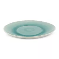 Plato Redondo de Ceramica de 22 Centimetros Verde BELLARTE LDX-P00128