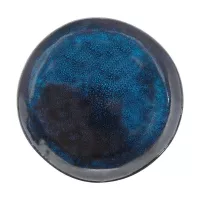Plato Redondo de Ceramica 20 Centimetros Azul BELLARTE LDX-P00015 2