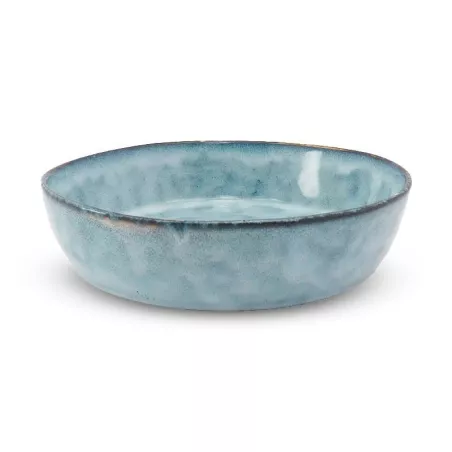 Bowl Redondo de Ceramica19.7 x 5 Centimetros Turquesa BELLARTE LDX-W00400