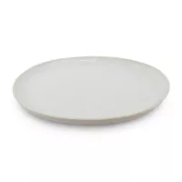 Plato Redondo de Ceramica 26.5 Centimetros Blanco Hueso BELLARTE LDX-P00356