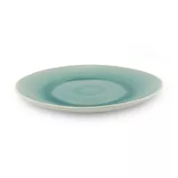 Plato Redondo de Ceramica 27.8 Centimetros Verde BELLARTE LDX-P00127