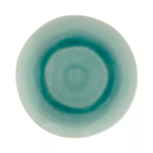 Plato Redondo de Ceramica de 22 Centimetros Verde BELLARTE LDX-P00128