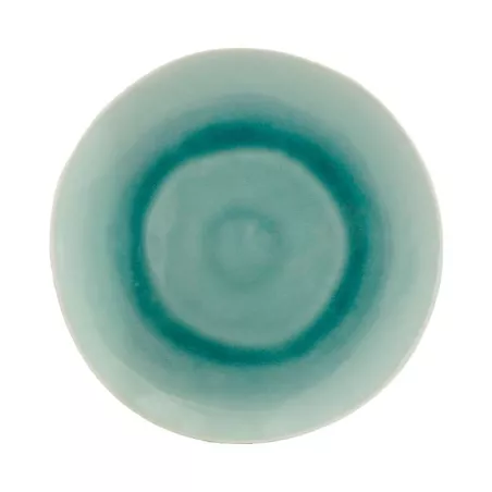 Plato Redondo de Ceramica de 22 Centimetros Verde BELLARTE LDX-P00128