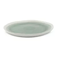 Plato Redondo de Ceramica 27.7 Centimetros Verde BELLARTE LDX-P00541
