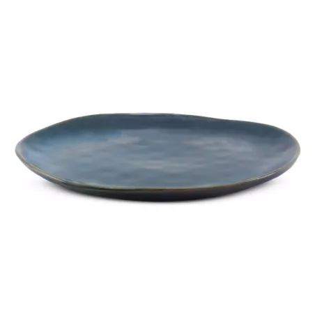 Plato Varsovia Coupe de Ceramica 11.5 Pulgadas Color Azul MASTER CHEF AZ1-1