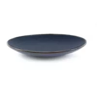Plato Toledo Redondo Coupe de Ceramica 11.5 Pulgadas Color Azul MASTER CHEF AZ11-1