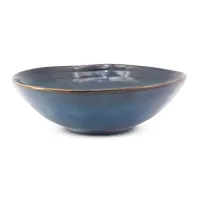 Bowl Varsovia Redondo Coupe de Ceramica 10 Pulgadas Color Azul MASTER CHEF AZ1-3