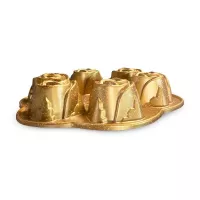 Molde Mini Chimenea de Rosas con 6 Cavidades de 9.5 Pulgadas Color Dorado TIPS XLL-002 2