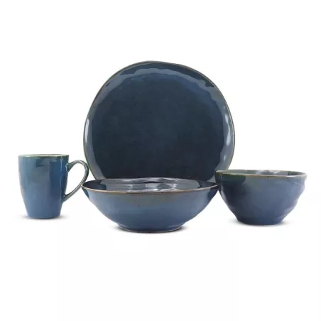 Plato Varsovia Coupe de Ceramica 11.5 Pulgadas Color Azul MASTER CHEF AZ1-1