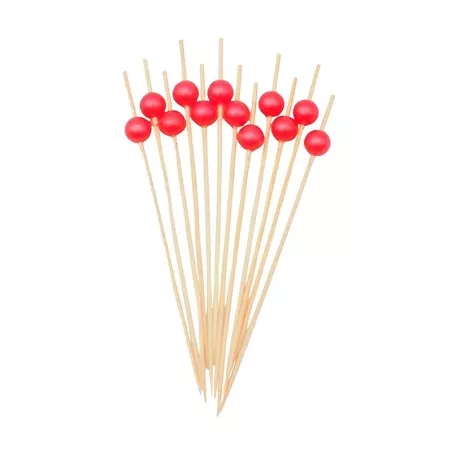 Pincho de Bambu de Bola de 12 Centimetros, Paquete de 50 Unidades TIPS ARK25-35