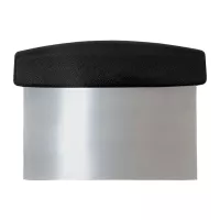 Rasqueta de Acero Inoxidable de Puno Plastico Negro de 6 x 3 Pulgadas MASTER CHEF WDS-36PH