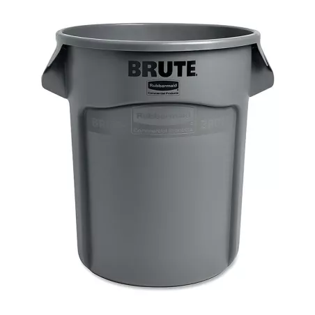 Basurero Redondo Brute de 44 Galones de Color Gris RUBBERMAID FG264360GRAY