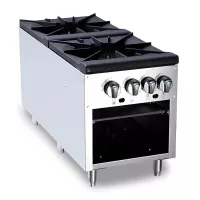 Estufon Comercial a Gas de 2 Quemadores QUANTUM PRO ECT-2