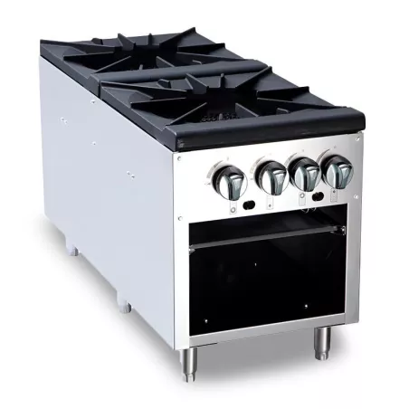 Estufon Comercial a Gas de 2 Quemadores QUANTUM PRO ECT-2