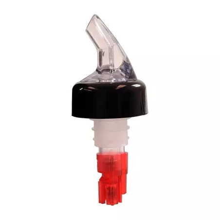 Dispensador Plastico de Licor de 1 Onza, Color Rojo  THUNDER PLPR100C