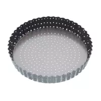 Molde Quiche Antiadherente de 23 Centimetros Negro KITCHENCRAFT KCMCCB37