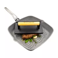 Prensa para Parrilla de Hierro Fundido 21 x 11 x 6.5 Centimetros KITCHENCRAFT MCGRILLPRESS 2