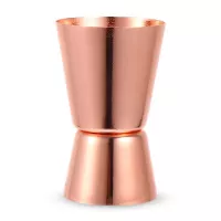 Medida de Licor con Bano de Cobre de 1/2 y 1 Onzas / 15 y 30 Mililitros KING METAL JI21C