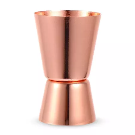 Medida de Licor con Bano de Cobre de 1/2 y 1 Onzas / 15 y 30 Mililitros KING METAL JI21C
