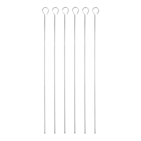 Pinchos para Brochetas con Lados Planos de 40 Centimetros, Set de 6 Unidades KITCHENCRAFT MCSKEWER40