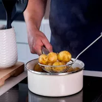 Espumadera de Acero Inoxidable con Puno Gris KITCHEN AID KAS010OHCGG 2