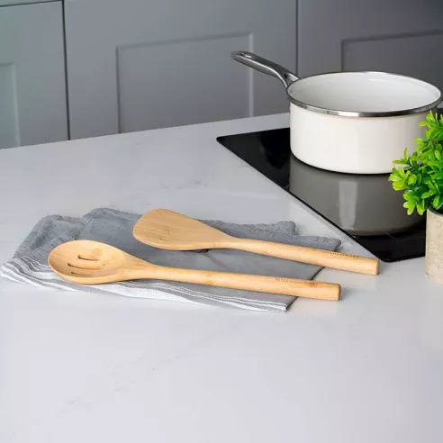 Espatula Ranurada de Bambu 32.5 Centimetros KITCHEN AID KQG602OHBBE