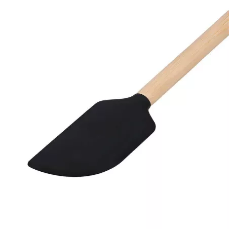 Espatula Rasqueta de Bambu con Punta de Silicon Negro KITCHEN AID KQG631OHOBE
