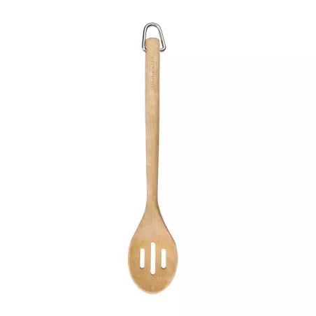 Cuchara Ranurada de Madera de Abedul 32.5 Centimetros KITCHEN AID KQR704OHE