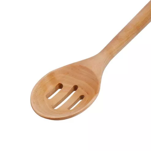 Cuchara Ranurada de Madera de Abedul 32.5 Centimetros KITCHEN AID KQR704OHE