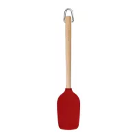 Cuchara Espatula de Madera de Abedul con Punta de Silicon Rojo KITCHEN AID KQR730OHERE