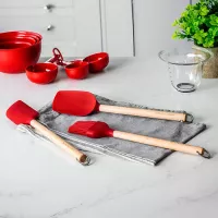 Brocha para Adobo de Madera de Abedul con Cabezal de Silicon Rojo 30 Centimetros KITCHEN AID KQR753OHERE 2