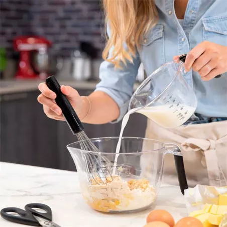 Bowl Plastico para Batir de 8 Tazas con Mango Negro KITCHEN AID KQG078OSOBE