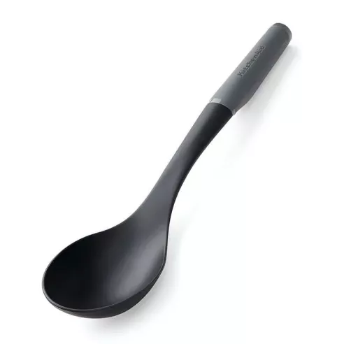 Cuchara Solida de Nylon con Puno Gris KITCHEN AID KAS003OHCGG