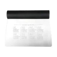 Rasqueta para Todo Uso de Acero Inoxidable con Mango Negro KITCHEN AID KQG050OHOBE