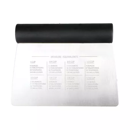 Rasqueta para Todo Uso de Acero Inoxidable con Mango Negro KITCHEN AID KQG050OHOBE