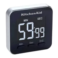 Timer Digital Mini Negro de 100 Minutos KITCHEN AID KQ900G