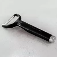 Pelador Y Clasico de Acero Inoxidable con Puno Negro 18 Centimetros KITCHEN AID KCG145OHOBE 2