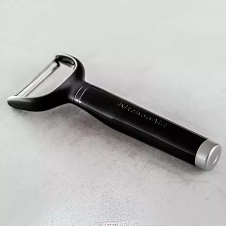 Pelador Y Clasico de Acero Inoxidable con Puno Negro 18 Centimetros KITCHEN AID KCG145OHOBE