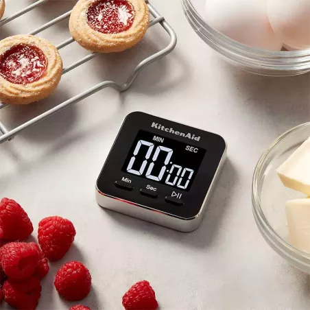 Timer Digital Mini Negro de 100 Minutos KITCHEN AID KQ900G