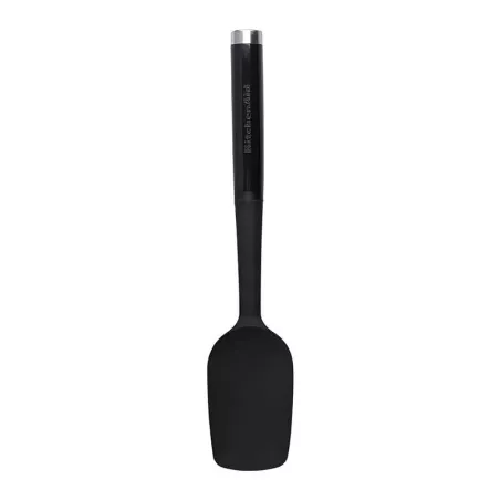 Espatula Cuchara Clasica de Silicon con Puno Negro 30 Centimetros KITCHEN AID KCG030OHOBE