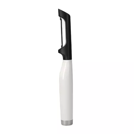 Pelador Europeo Clasico de Acero Inoxidable con Puno Blanco KITCHEN AID KCG112OHWHE