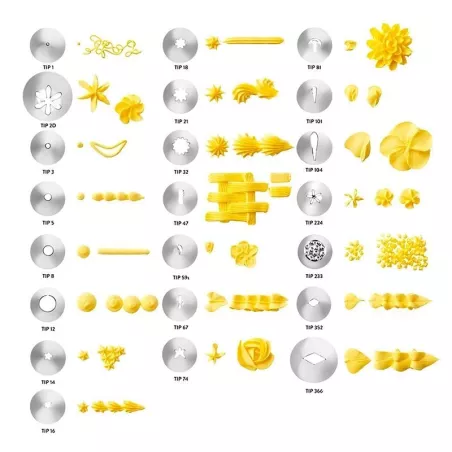 Juego de Decoracion Deluxe, Set de 22 Piezas WILTON 2104-2531