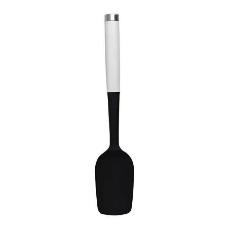 Espatula Cuchara Clasica de Silicon con Puno Blanco 30 Centimetros KITCHEN AID KCG030OHWHE