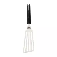 Espatula Flexible Clasica de Acero Inoxidable con Puno Negro 33 Centimetros KITCHEN AID KCG024OHOBE