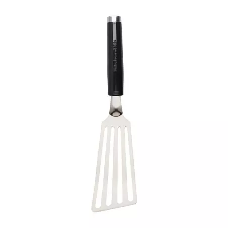Espatula Flexible Clasica de Acero Inoxidable con Puno Negro 33 Centimetros KITCHEN AID KCG024OHOBE